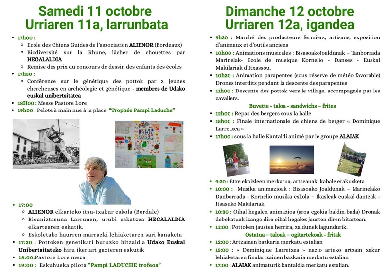 Programme Pastore Lore 2025